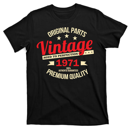 1971 Original Parts Vintage 50th Birthday T-Shirt product image 1