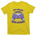1st Grade Level Unlocked Back To School Gamer T-Shirt product image 1