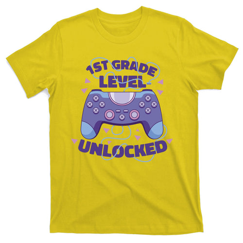 1st Grade Level Unlocked Back To School Gamer T-Shirt product image 1