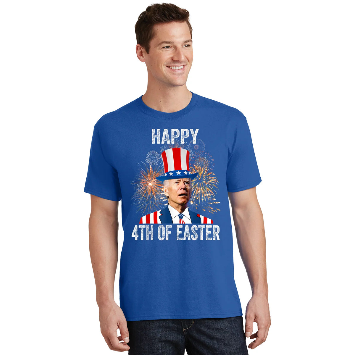 4th Of Easter Funny Happy Of July Anti Joe Biden T-Shirt product image 1
