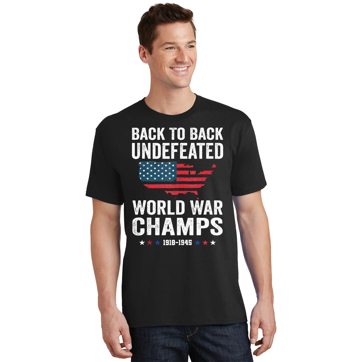 4th Of July Back To Undefeated World War Champs T-Shirt product image 1