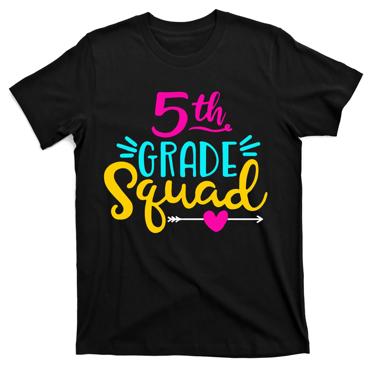 5th Grade Squad Team Arrow Heart T-Shirt product image 1