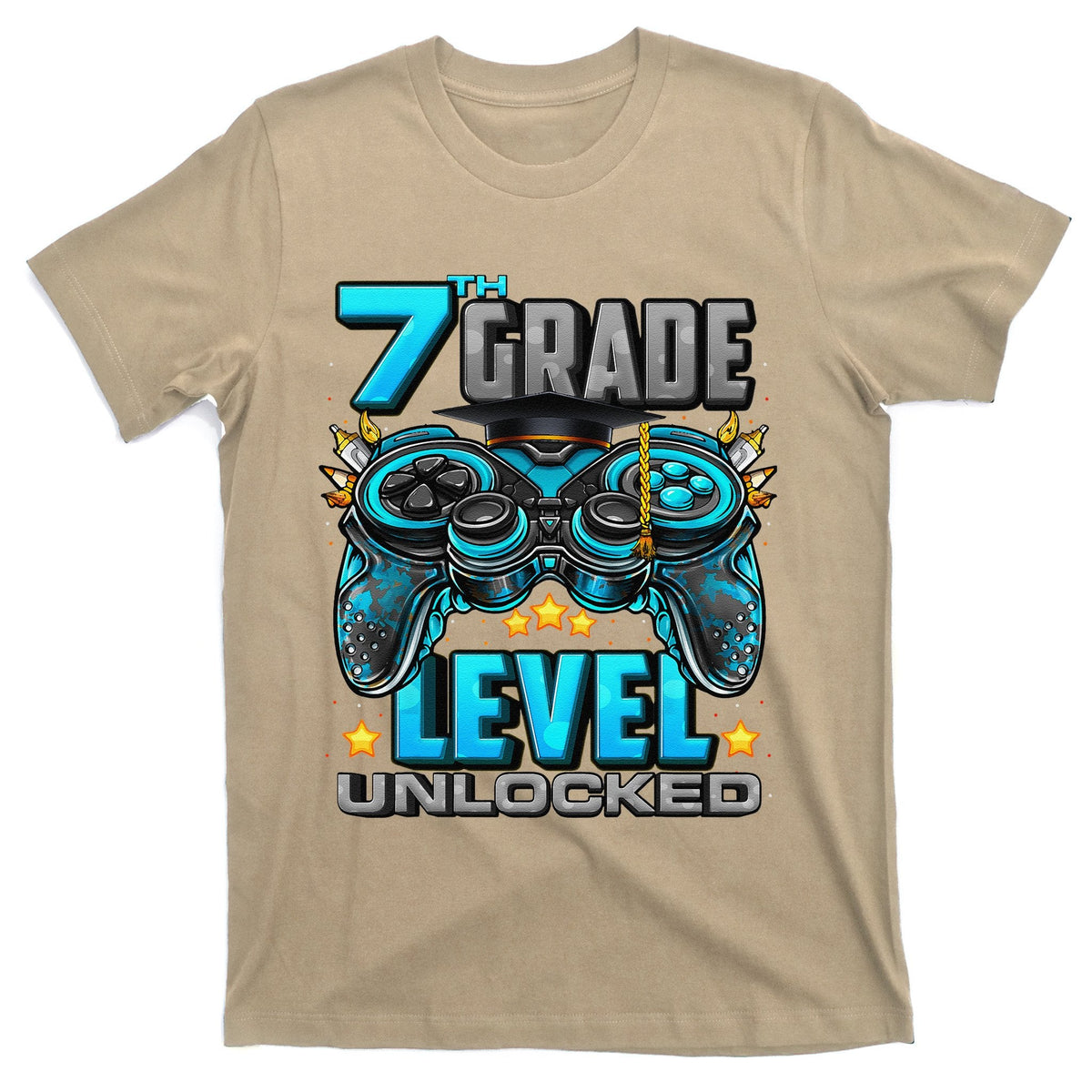 7th Grade Level Unlocked Back To School T-Shirt product image 1