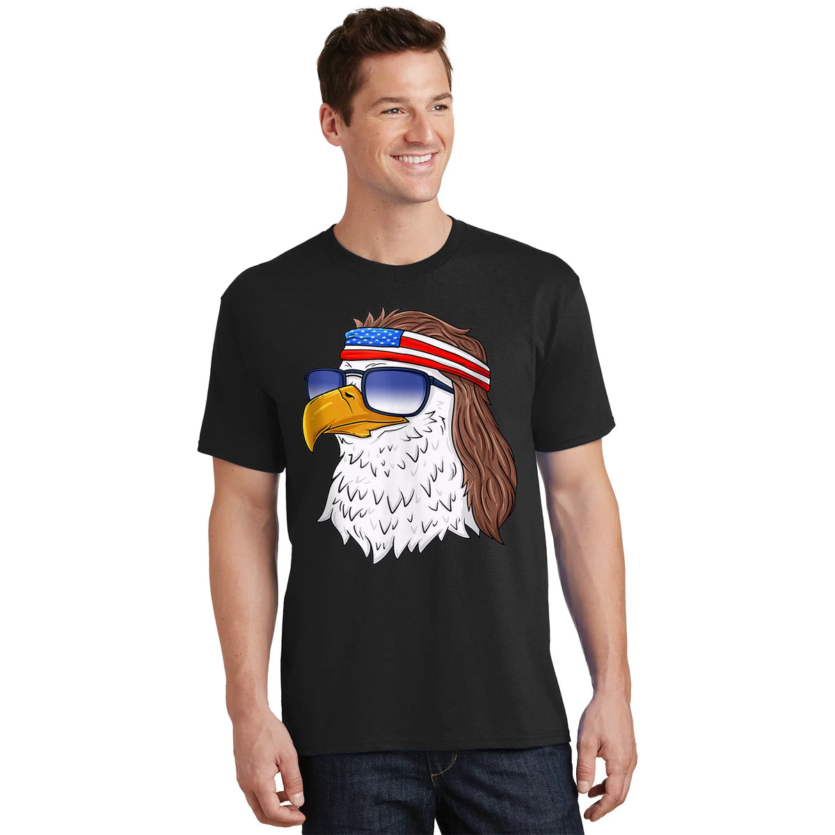 American Bald Eagle Mullet 4th Of July Funny USA Patriotic product image 1