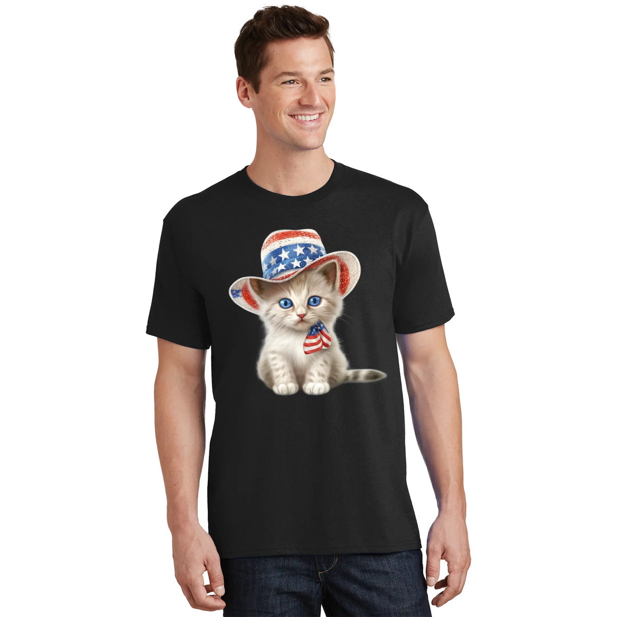 American Cat 4th Of July Patriotic Cats Somali Kitten product image 1