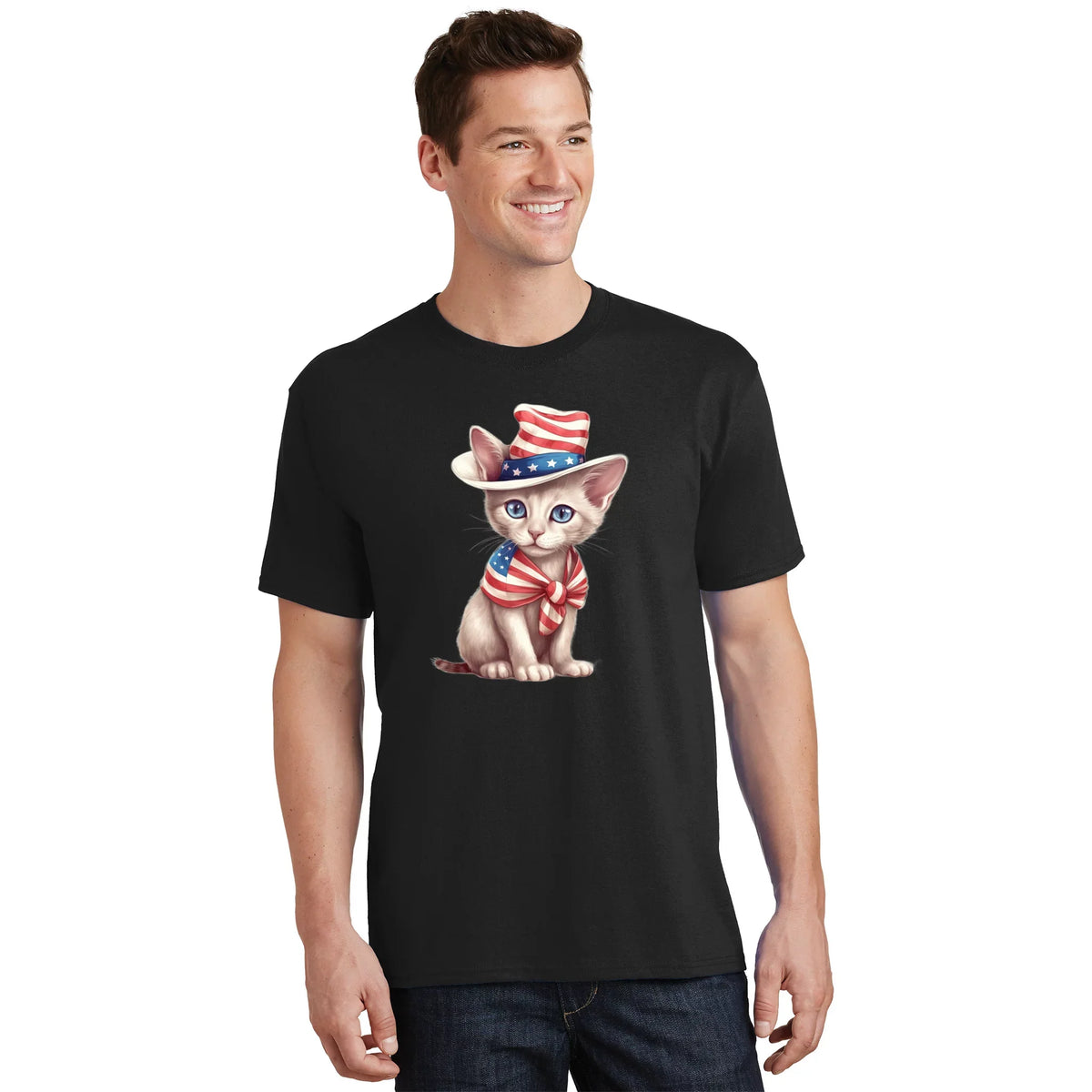 American Cat 4th Of July Patriotic Cats Sphynx Kitten product image 1