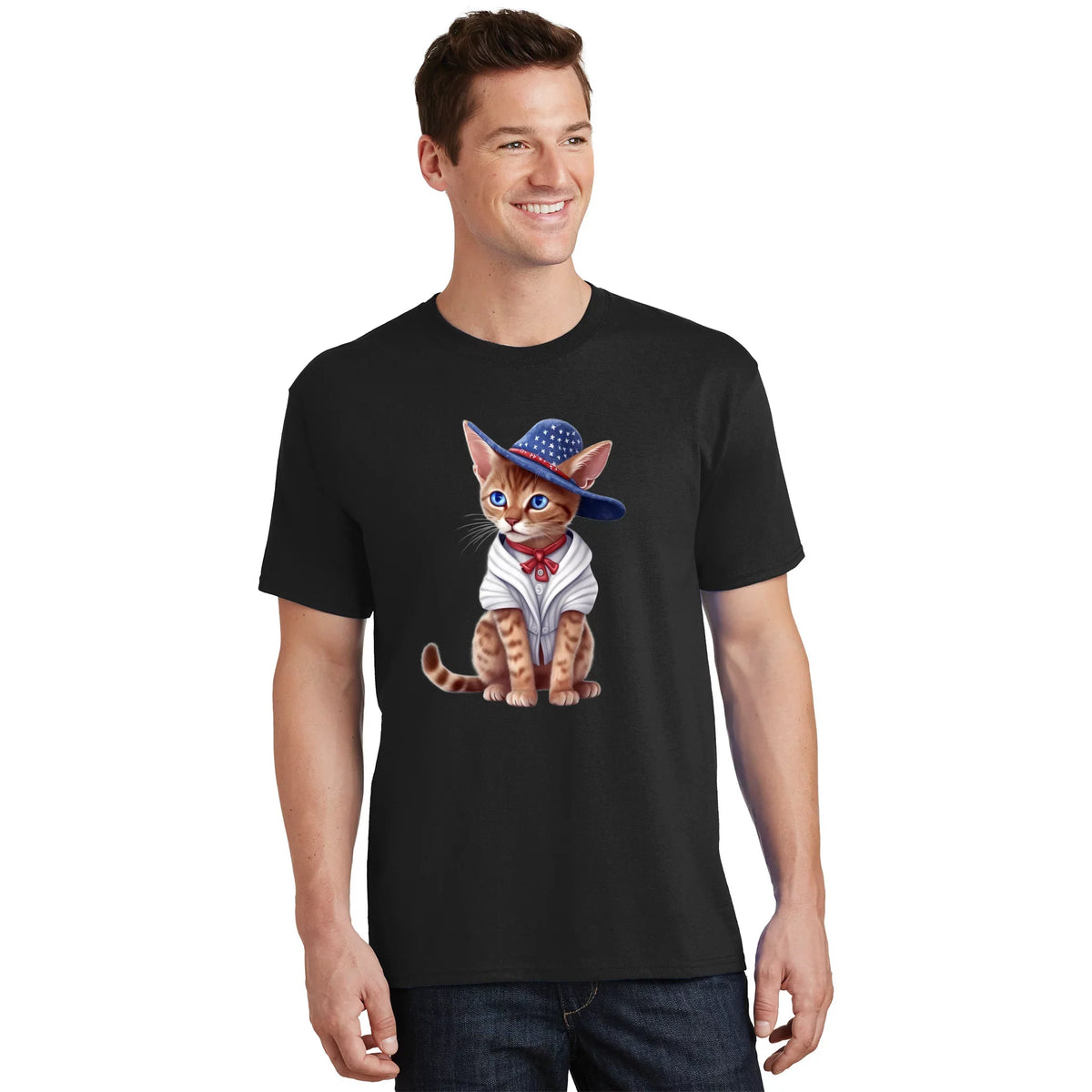 American Cat 4th Of July Patriotic Cats Abyssinian Kitten product image 1