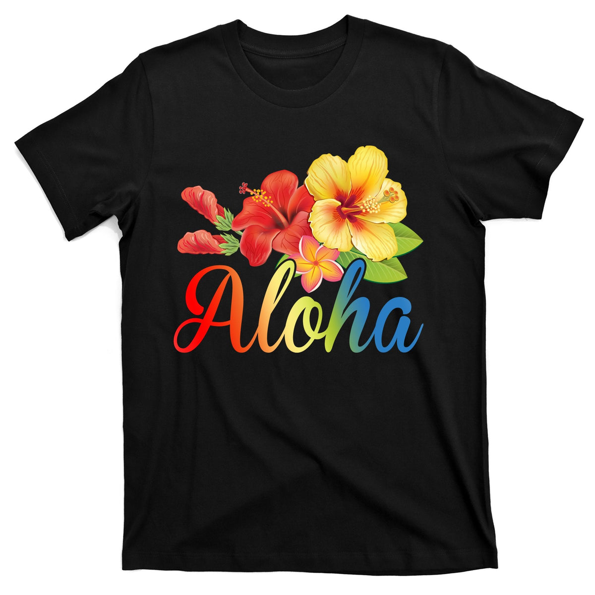 Aloha Floral Hawaiian Tropical T-Shirt product image 1
