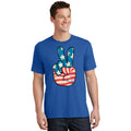 American Flag Peace Sign Hand 4th Of July Patriotic Gift product image 1