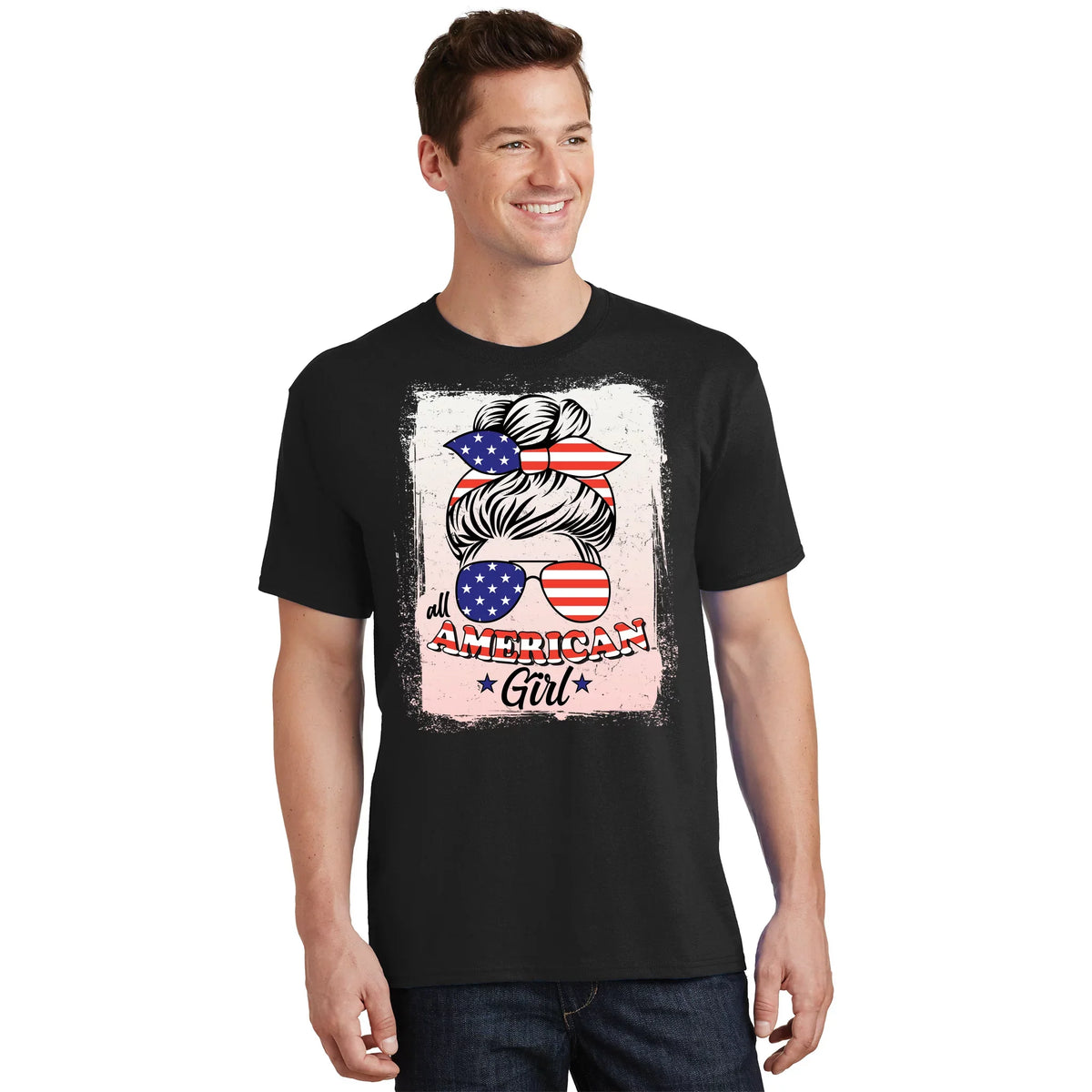 All American Girl USA Flag T-Shirt product image 1