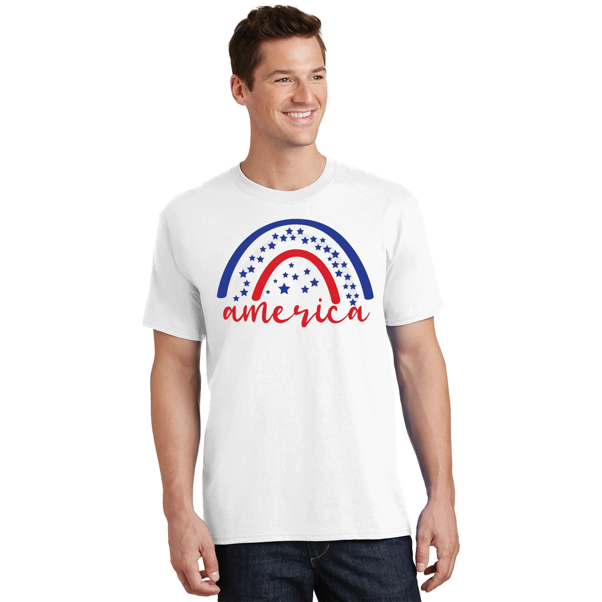 America Rainbow USA T-Shirt product image 1