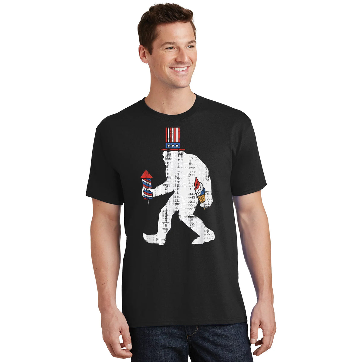 American Sasquatch Funny USA Bigfoot 4th Of July Parade product image 1