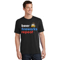 Beer Fireworks Repeat Funny 4th Of July Lovers Gifts T-Shirt product image 1