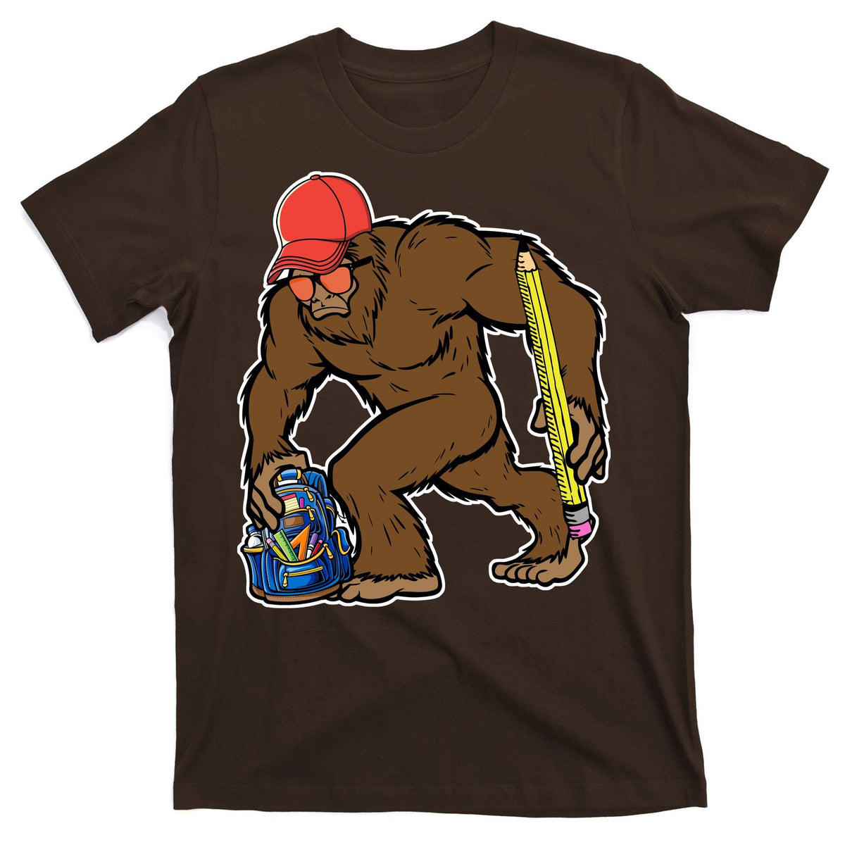 Bigfoot Funny Back To School T-Shirt product image 1