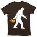 Bigfoot Sasquatch Halloween Pumpkin T-Shirt product image 1