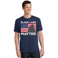 Black Labs Matter Parody Labrador Dog 4th Of July T-Shirt product image 1