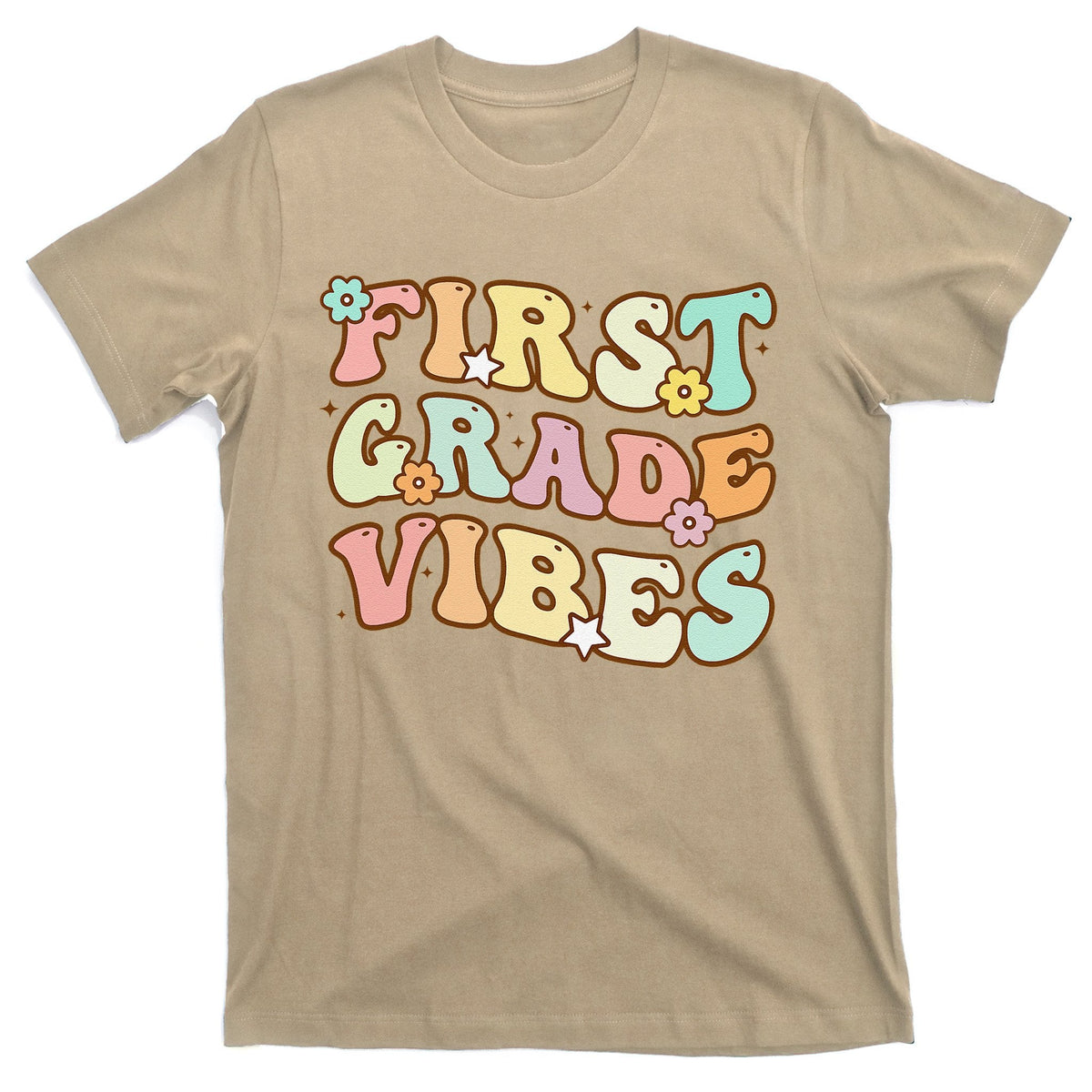 Back To School First Grade Vibes Retro Teacher Women T-Shirt product image 1