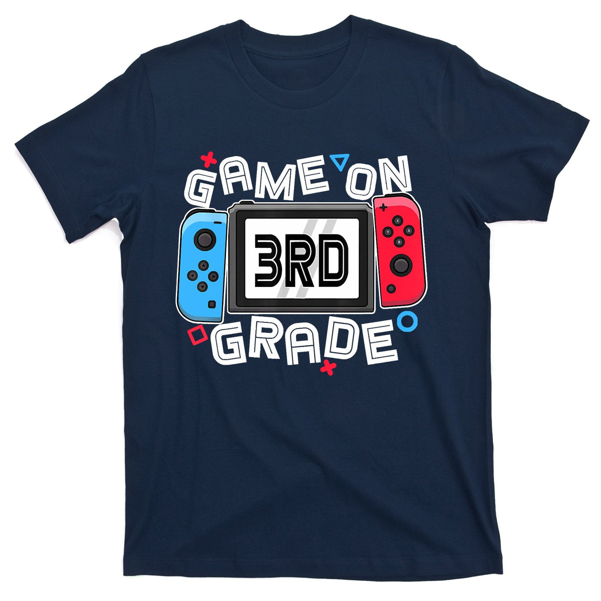 Back To School Game On 3rd Grade Funny Gamer T-Shirt product image 1