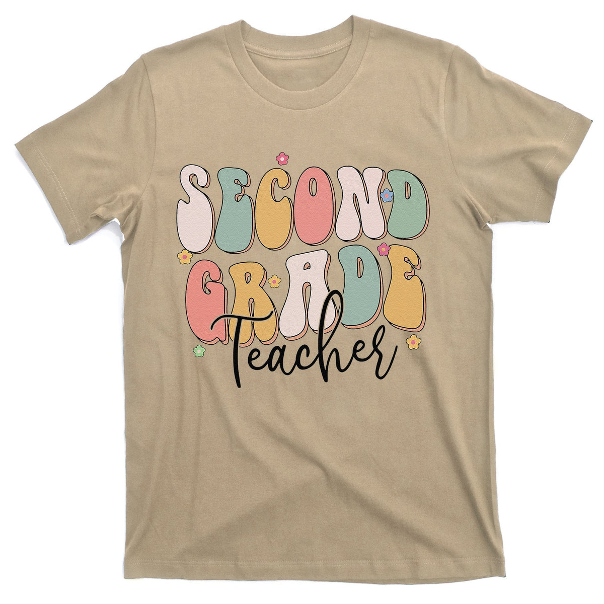 Back To School Second Grade Groovy Retro Teacher Womens product image 1
