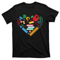 Cute Heart Love Back To School Supplies T-Shirt product image 1