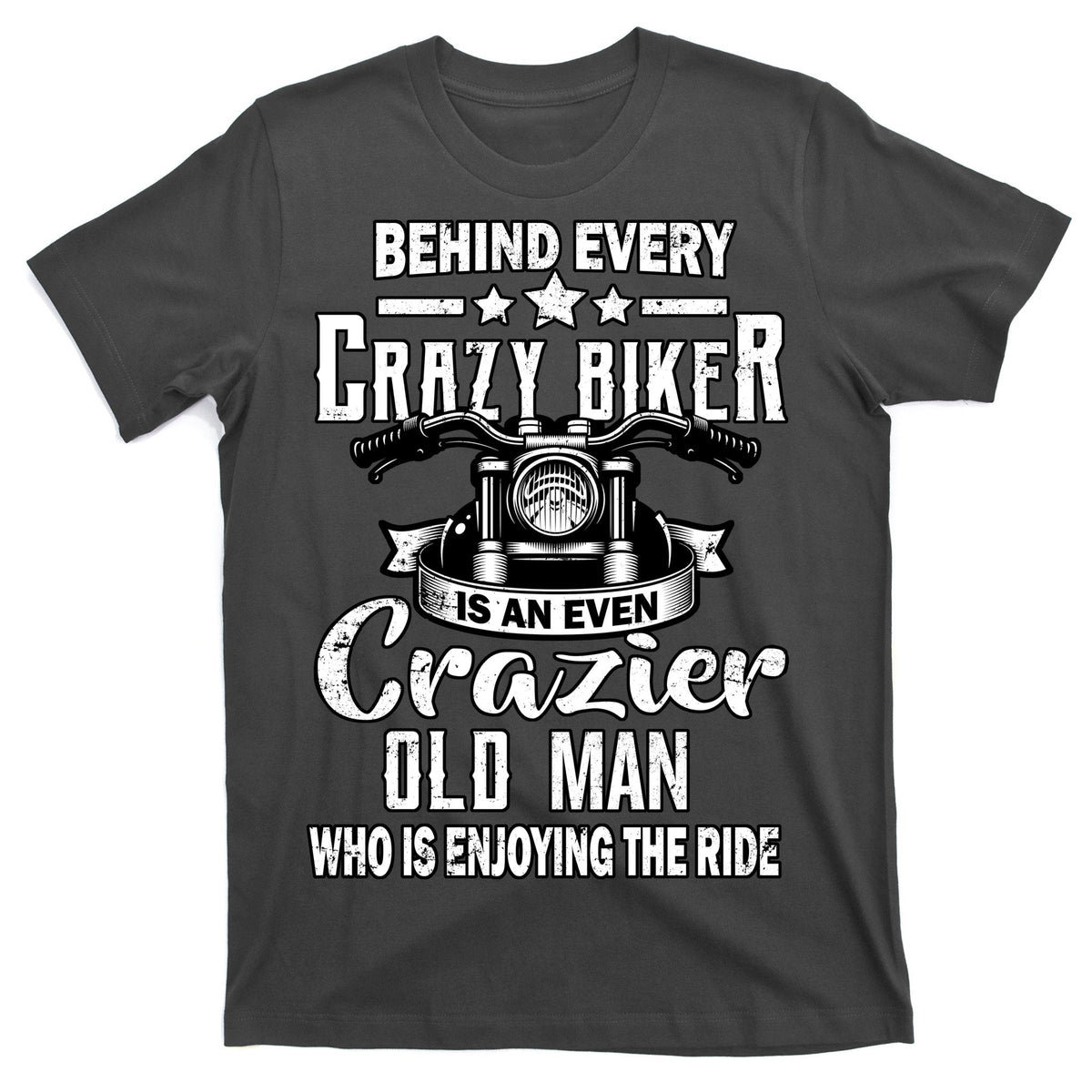 Crazy Old Biker Man T-Shirt product image 1