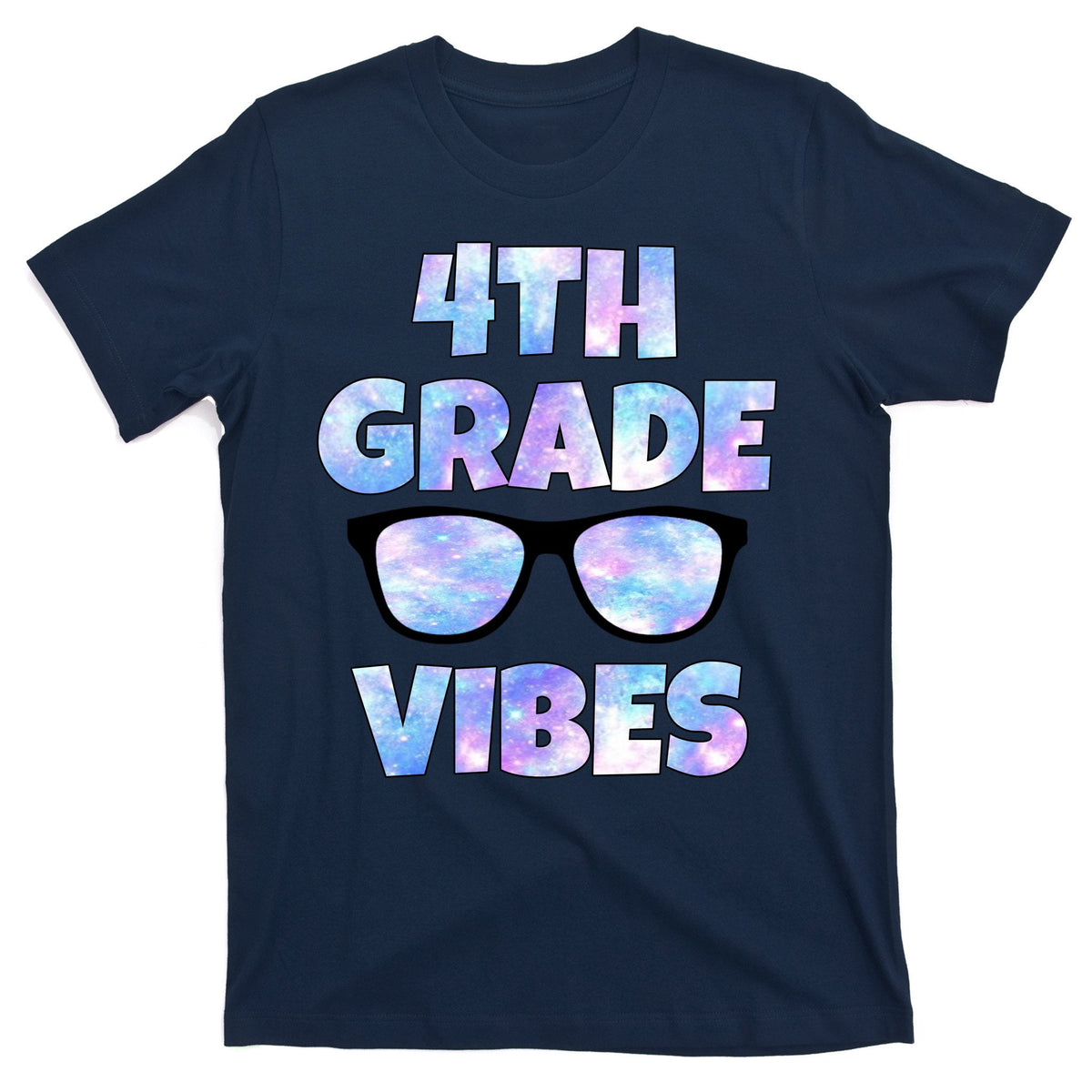 Cute Funny 4th Grade Vibes Cool Sunglasses T-Shirt product image 1