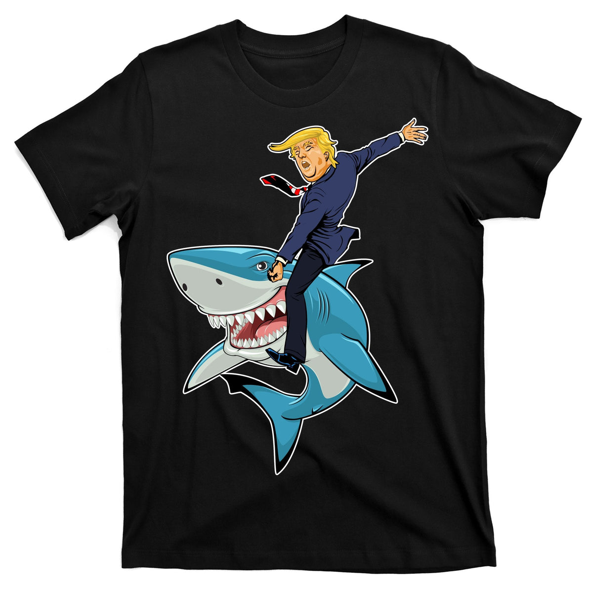 Donald Trump Shark President T-Shirt product image 1