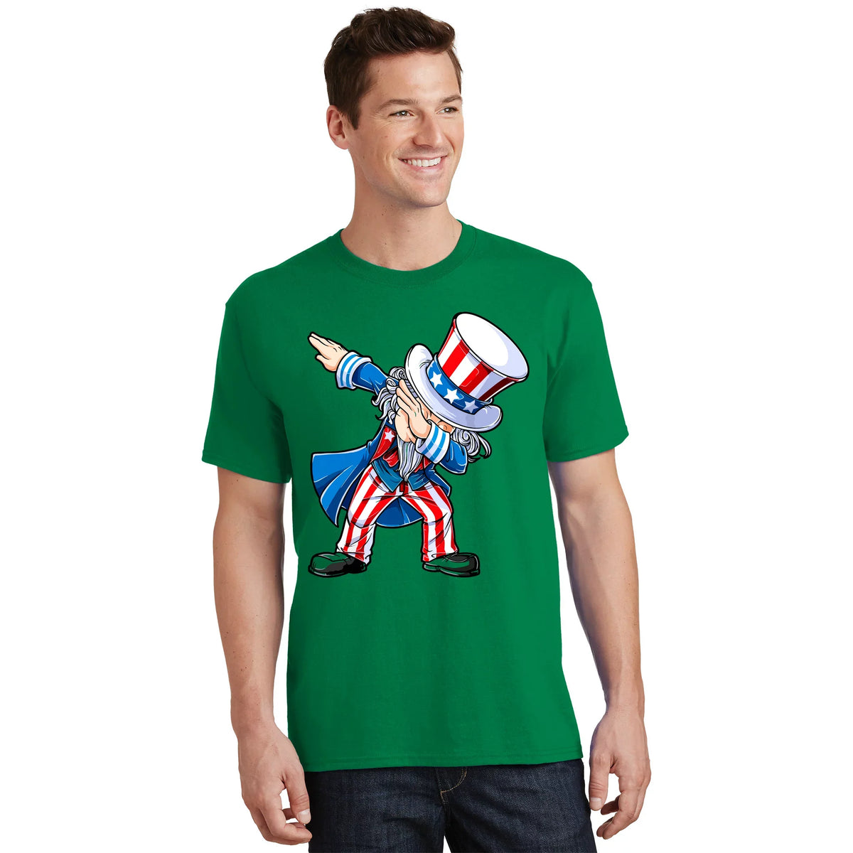 Dabbing Uncle Sam 4th Of July Funny Dab Dance T-Shirt product image 1