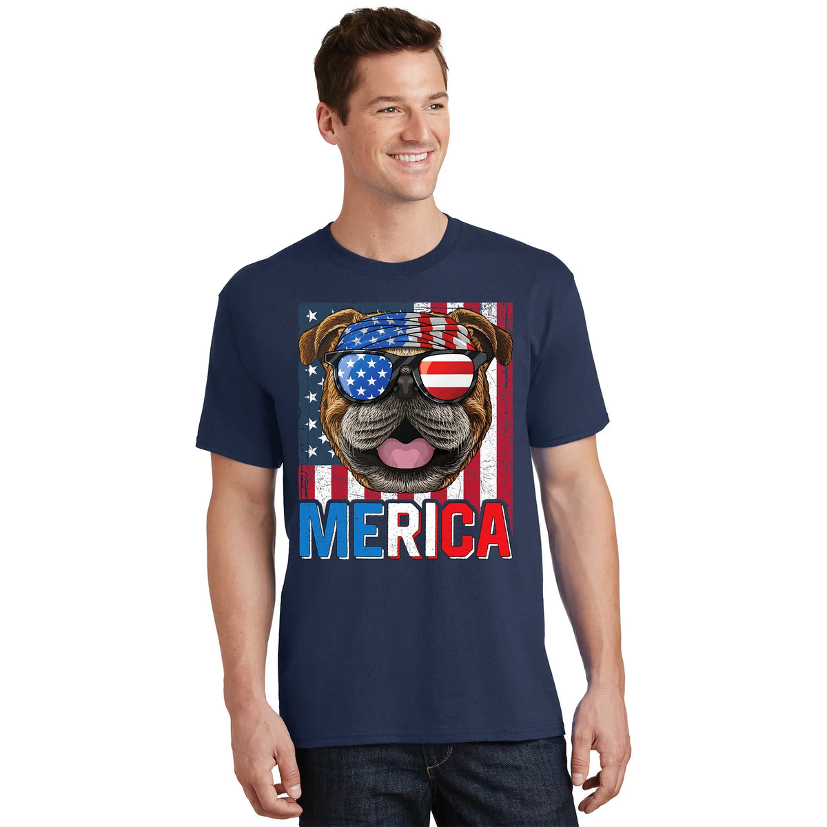 English Bulldog Merica 4th Of July Dog American Puppy product image 1