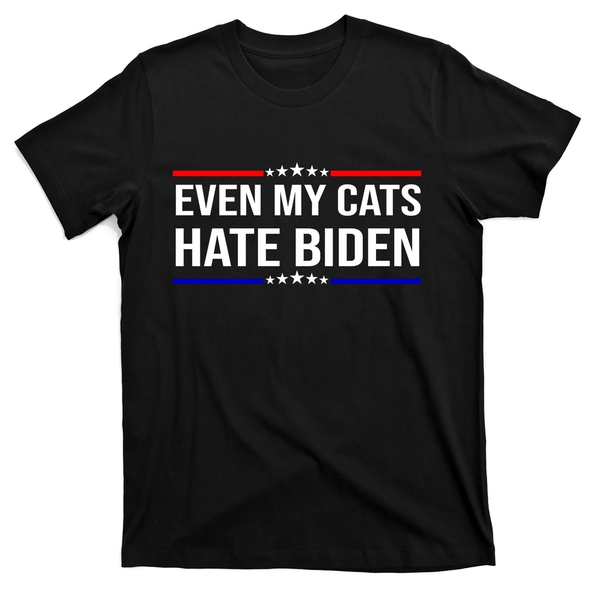 Even My Cats Hate Biden Funny Anti FJB T-Shirt product image 1