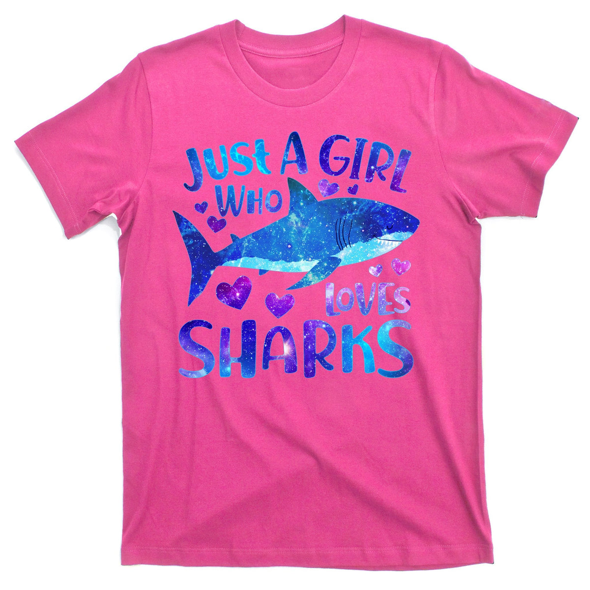 Funny Cute Just A Girl Who Loves Sharks T-Shirt product image 1