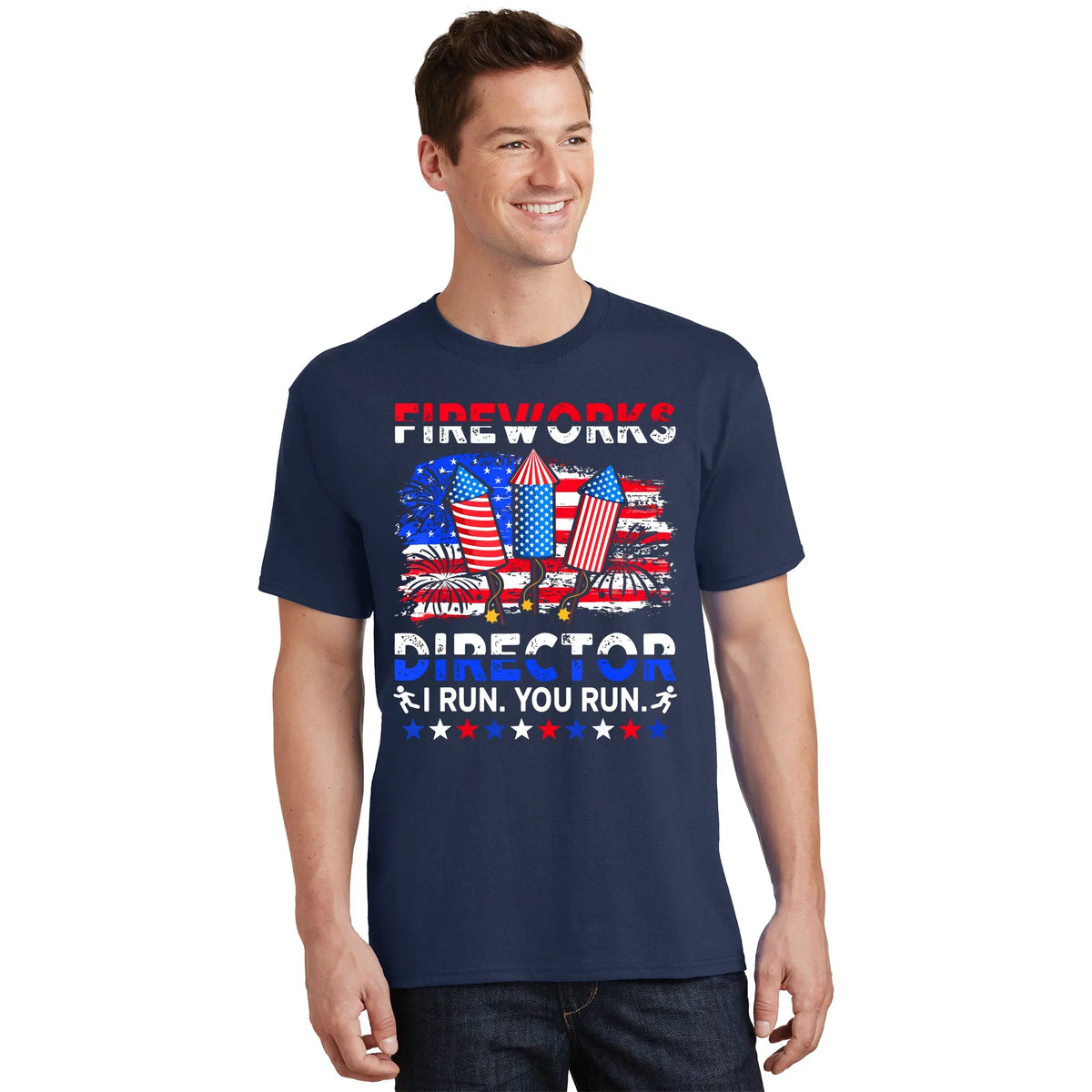 Fireworks Director I Run You Funny 4th Of July T-Shirt product image 1