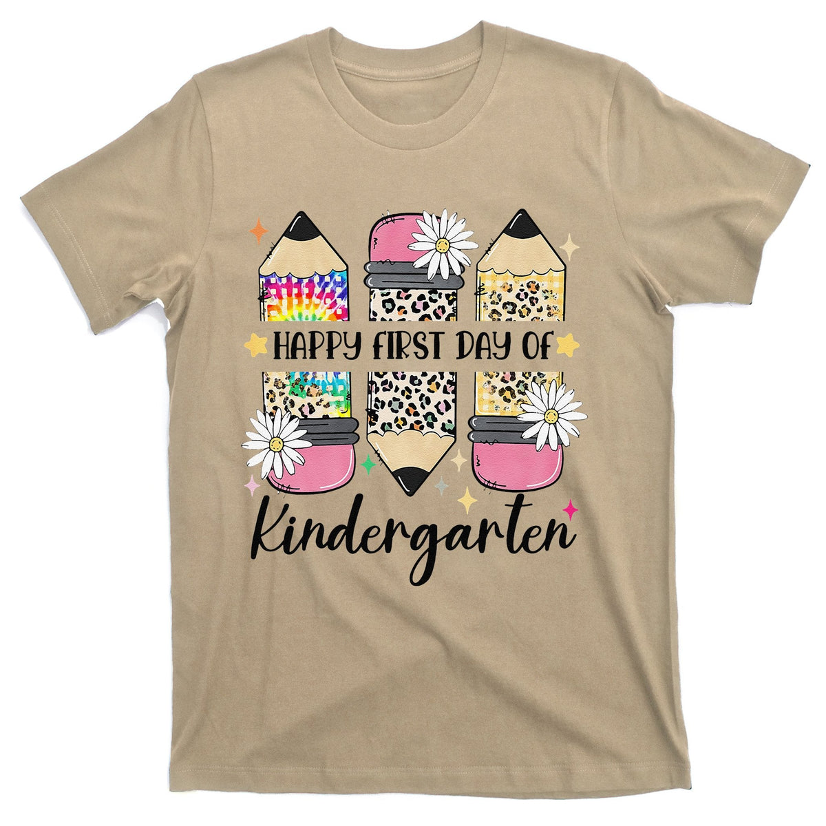 First Day Kindergarten Teacher Leopard Pencil Back To product image 1