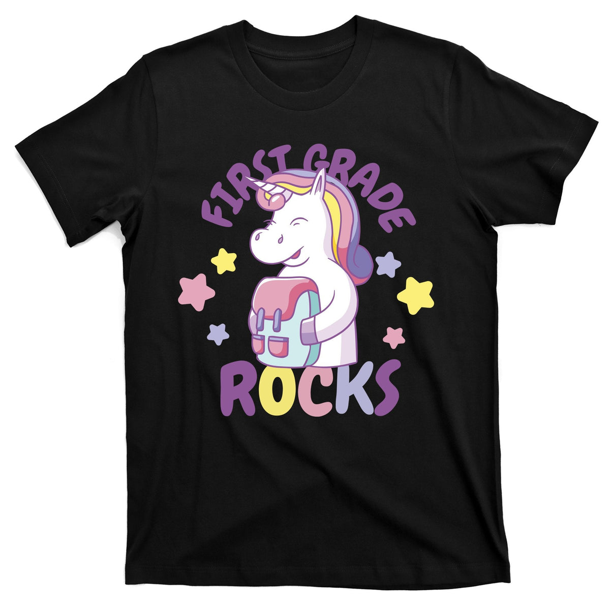 First Grade Rocks Unicorn Back To School T-Shirt product image 1