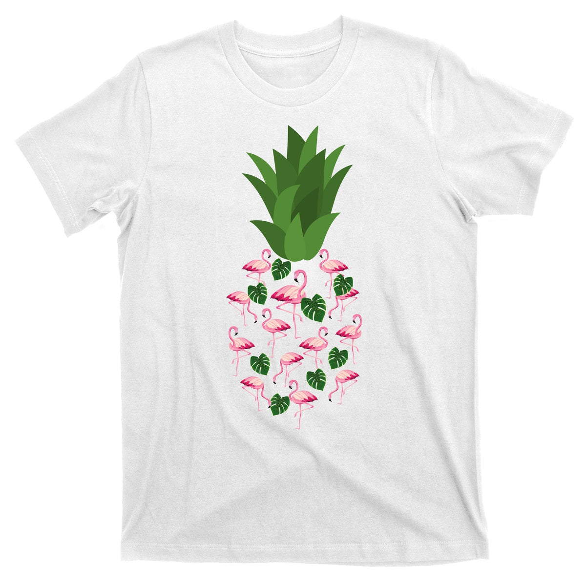 Flamingo Pineapple Cute Fun Summer T-Shirt product image 1