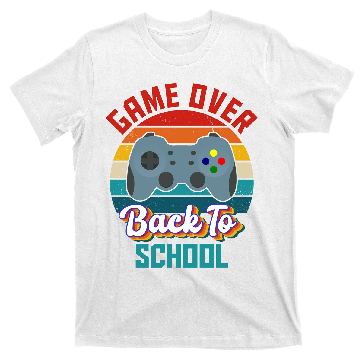 Game Over Back To School Funny Gamer T-Shirt product image 1