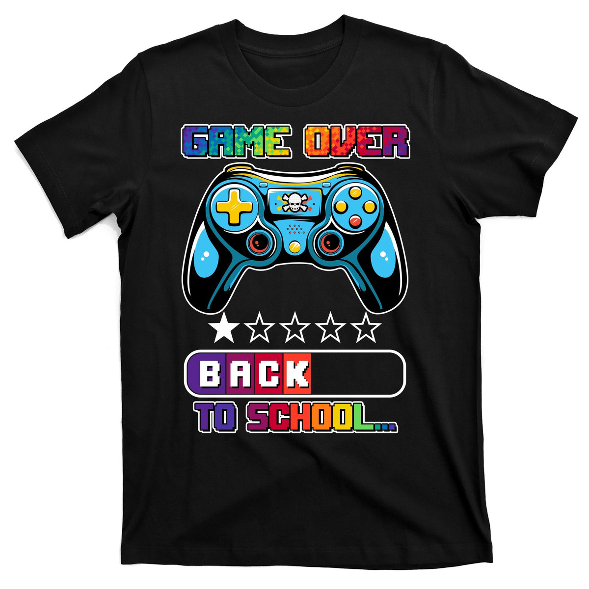 Game Over Back To School Gamer T-Shirt product image 1