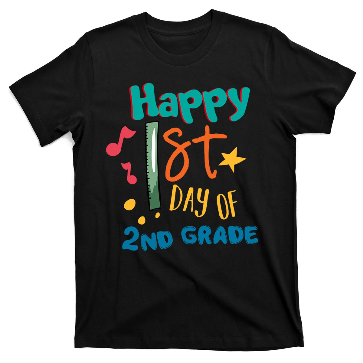 Happy 1st Day Of 2nd Grade Back To School T-Shirt product image 1