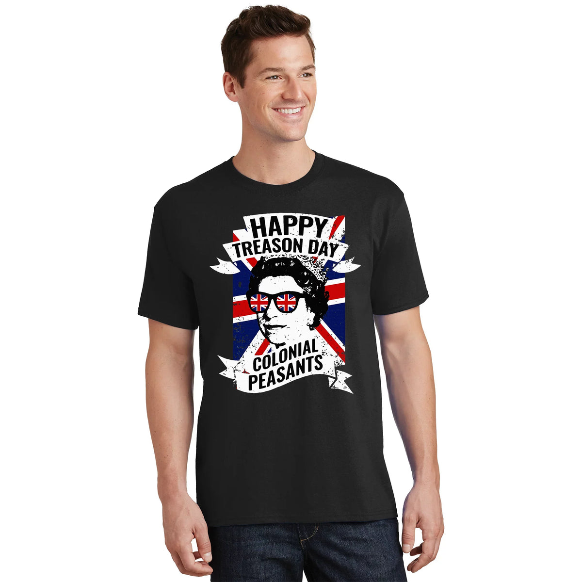 Happy Treason Day Funny Queen Elizabeth 4th Of July T-Shirt product image 1
