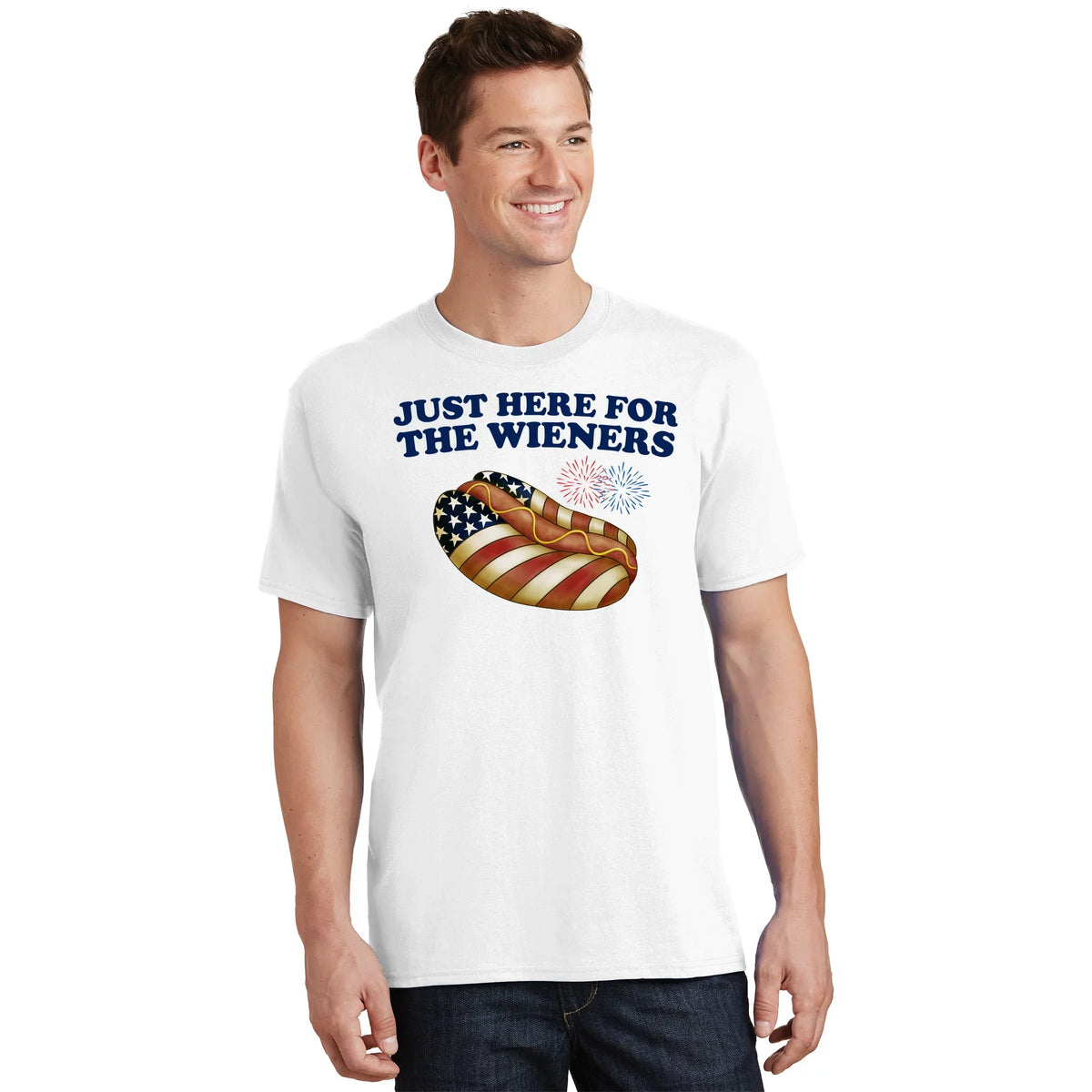 Just Here For The Wieners 4th Of July T-Shirt product image 1
