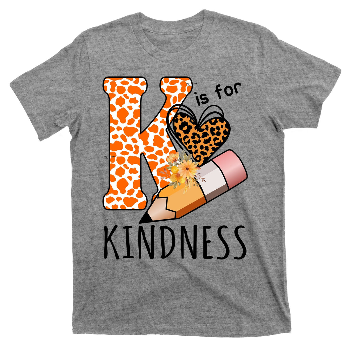 K Is For Kindness Kindergarten Cheetah T-Shirt product image 1