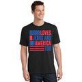 Loves Jesus And America Too 4th Of July Patriotic Wo T-Shirt product image 1