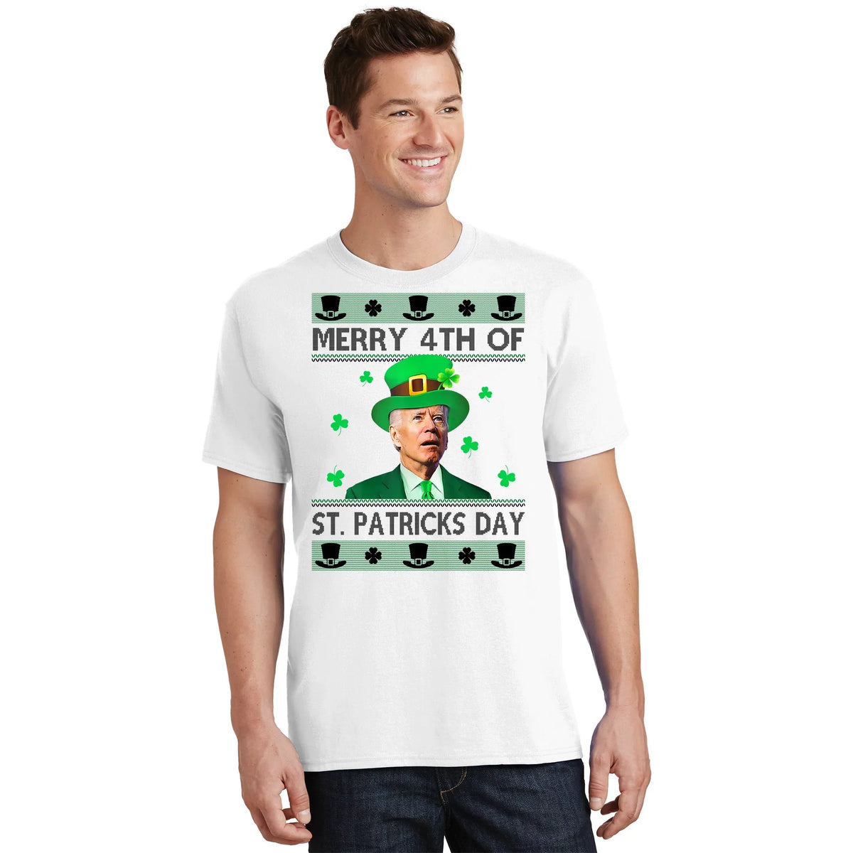 Merry 4th Of St Patrick's Day Funny Confused Joe Biden product image 1