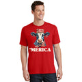 Merica Cow 4th Of July American Flag T-Shirt product image 1