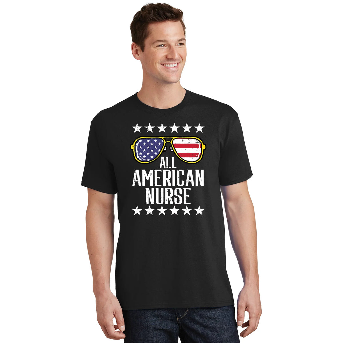Memorial Day 4th Of July RN Nurse T-Shirt product image 1