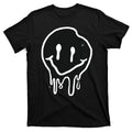 Melting Black And White Smile Face T-Shirt product image 1