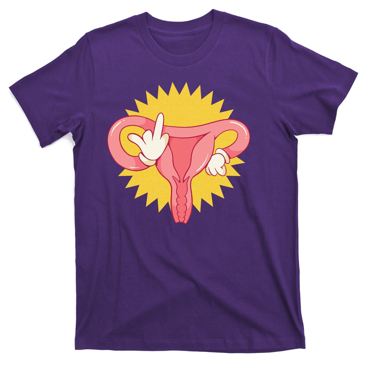 Middle Finger Uterus T-Shirt product image 1