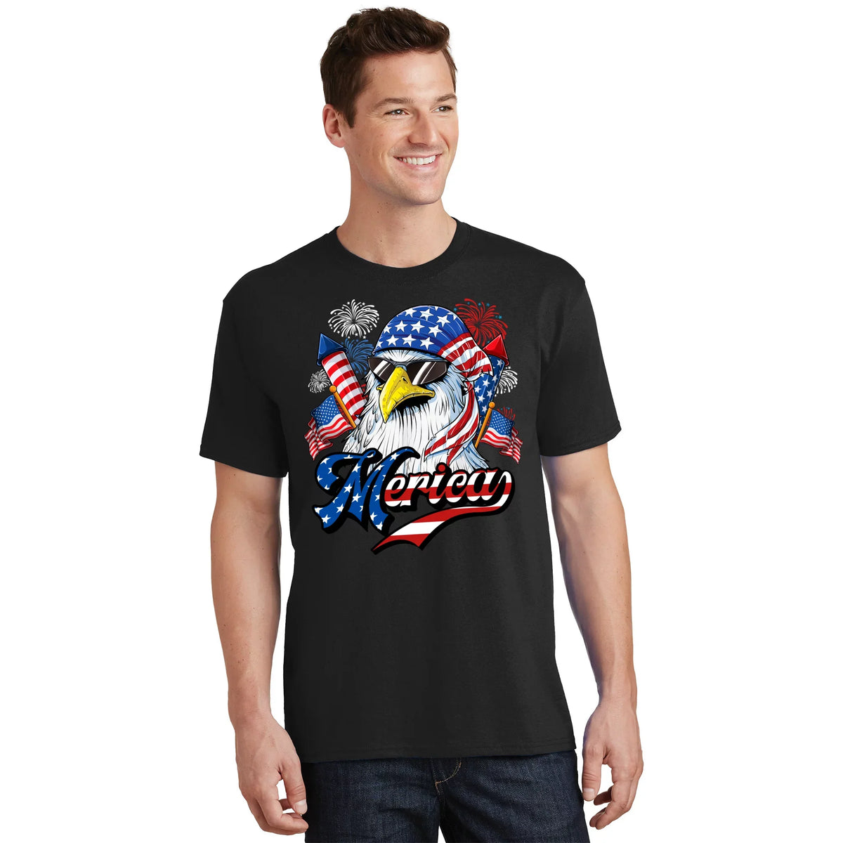 Merica Patriotic American Eagle Mullet 4th Of July USA product image 1