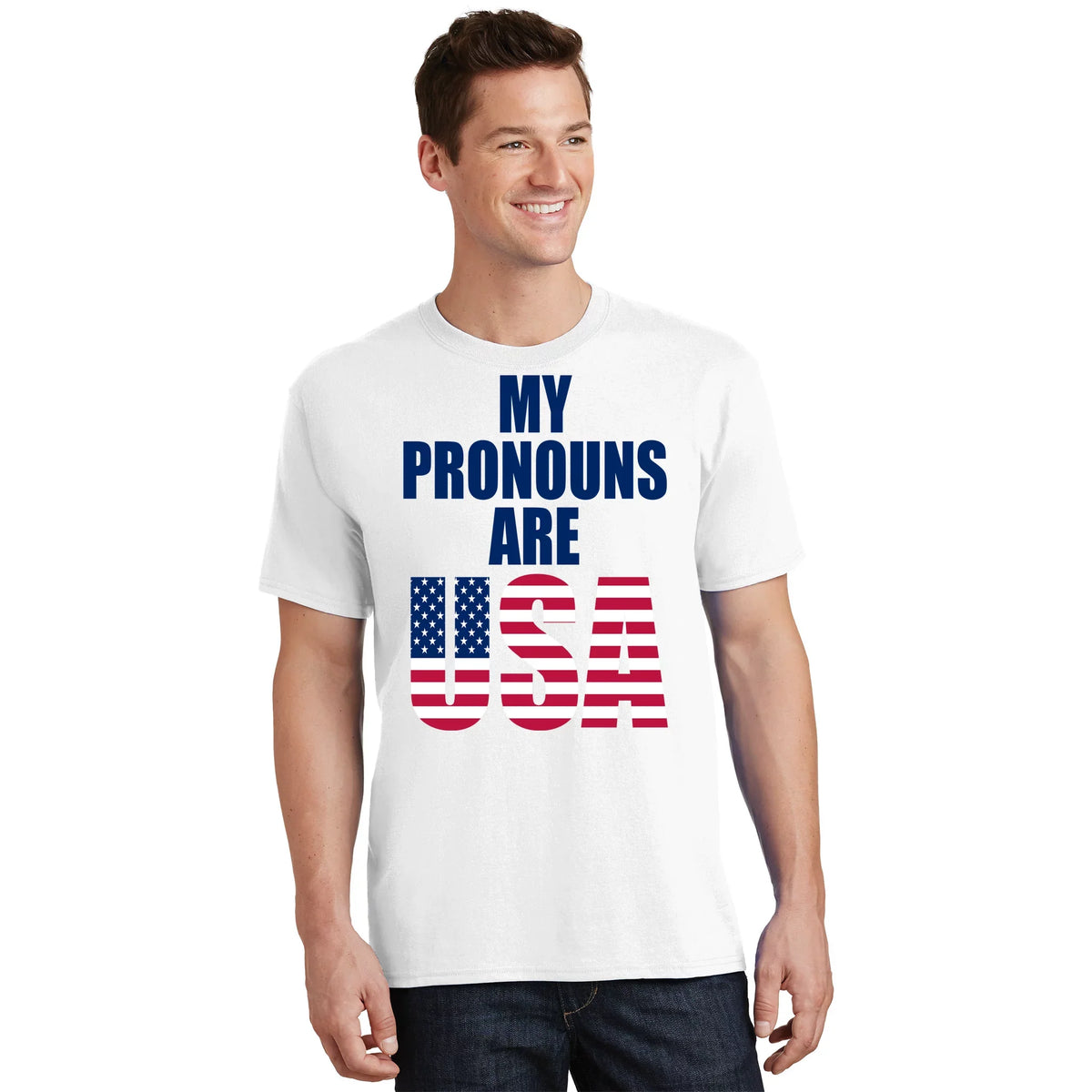 My Pronouns Are USA Patriotic T-Shirt product image 1