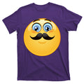 Mustache Emoji Smiley Face T-Shirt product image 1